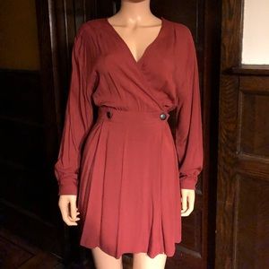 Long sleeved Wrap dress